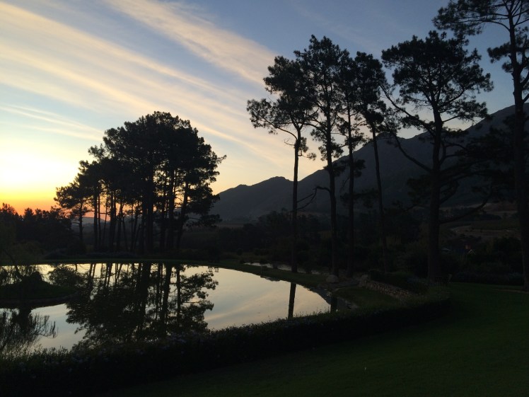 A different view of Saturday's sunset. Wish I could show you pictures of Friday's...