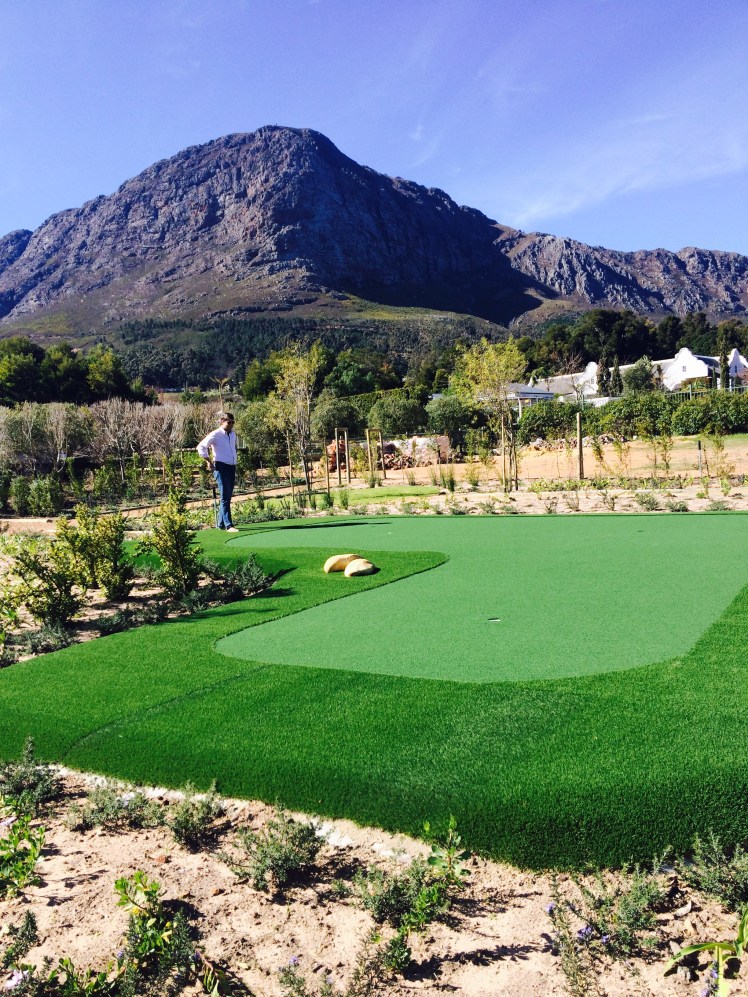 Putting green at the La Cabriere. 