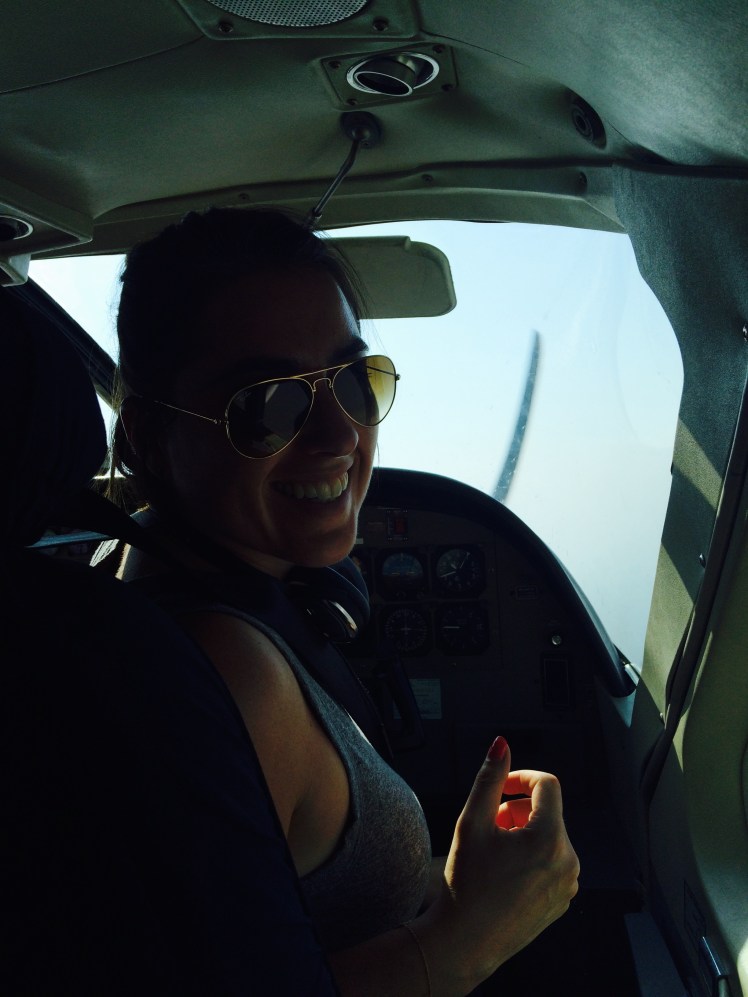 Riding shotgun to camp. No fear.... sort of. 